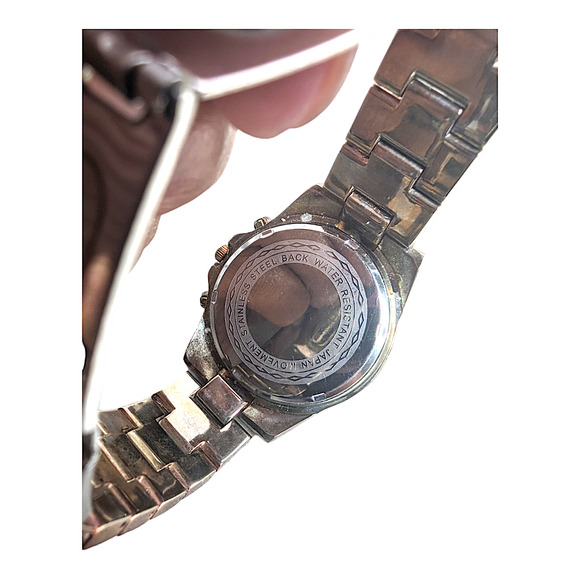 Vtg Paul Jardin Two Tone Stainless Steel Wristband Quartz Movement Mens Watch - Picture 6 of 7